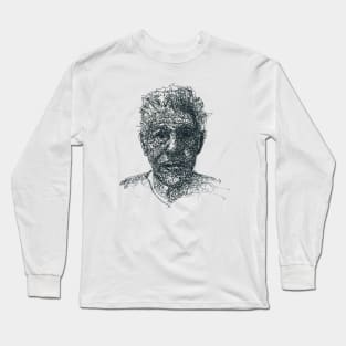 anthony bourdain drawpen art Long Sleeve T-Shirt